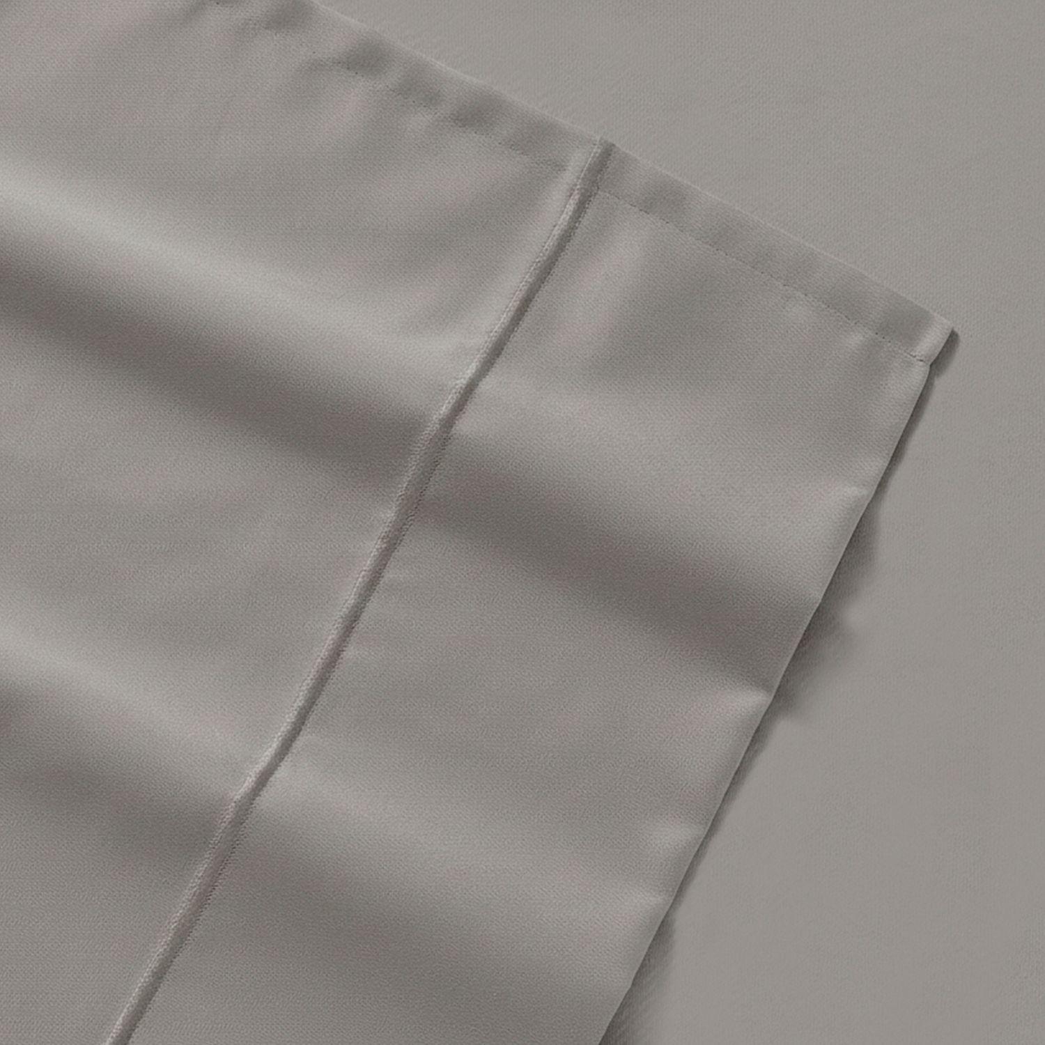 Juego de sábanas Nautica 4 piezas microfibra king gris claro-2