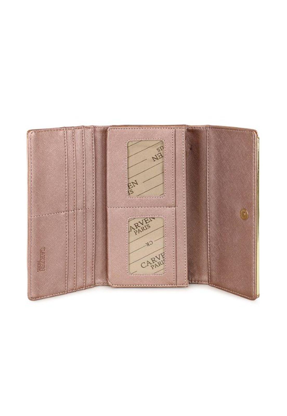 Billetera de mujer Gala rosada Carven-2