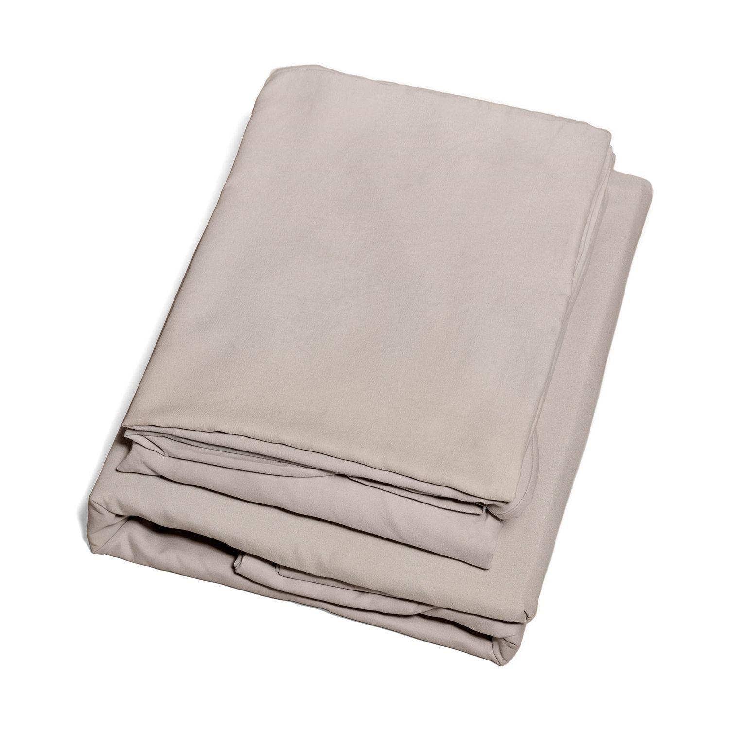 Juego de sábanas Nautica 3piezas microfibra 1,5 plazas Beige-3