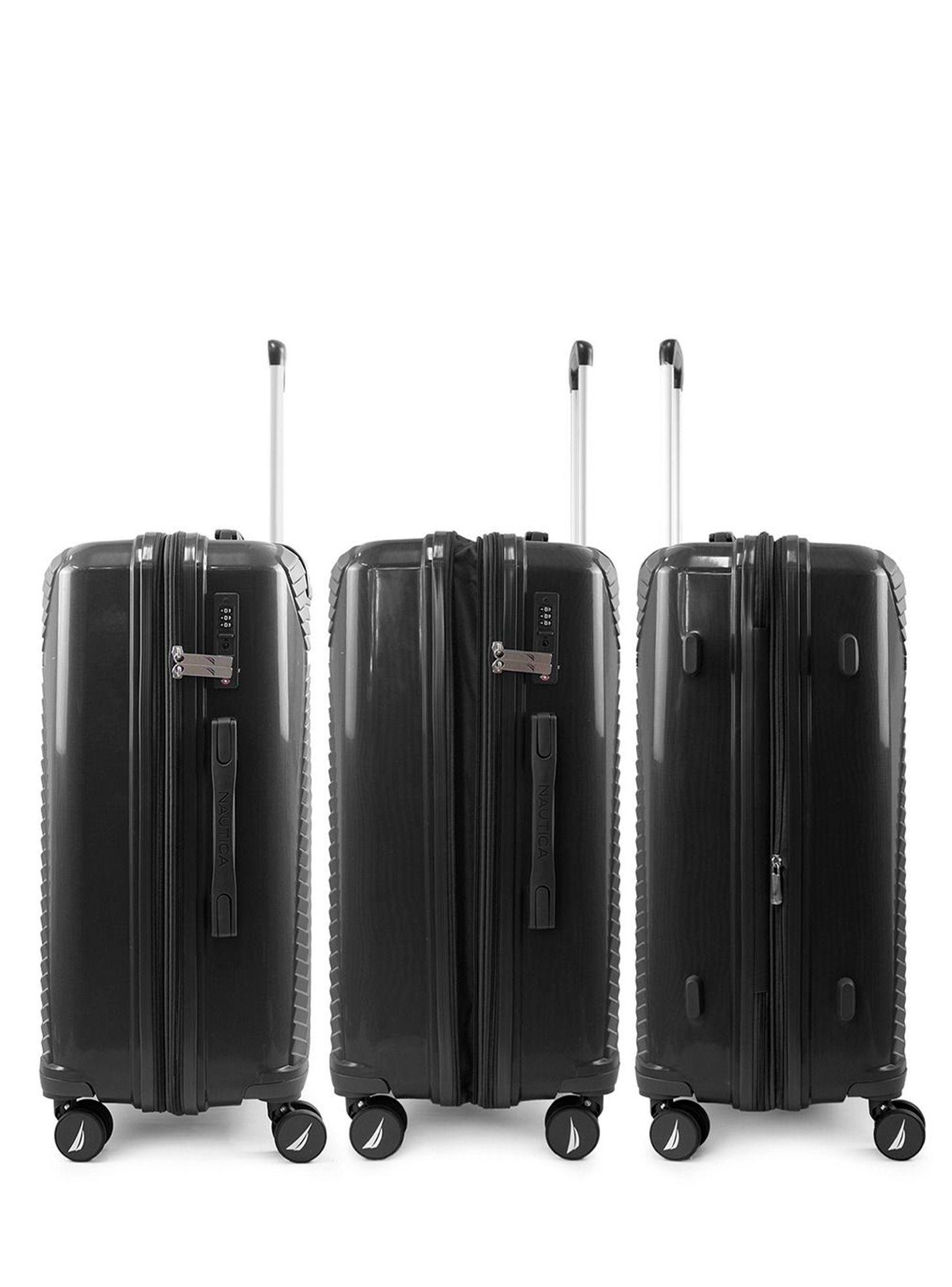 Set 3 Maletas Nautica Niza S+M+L Cabina 10k Mediana 20k y Grande 23k negra-6