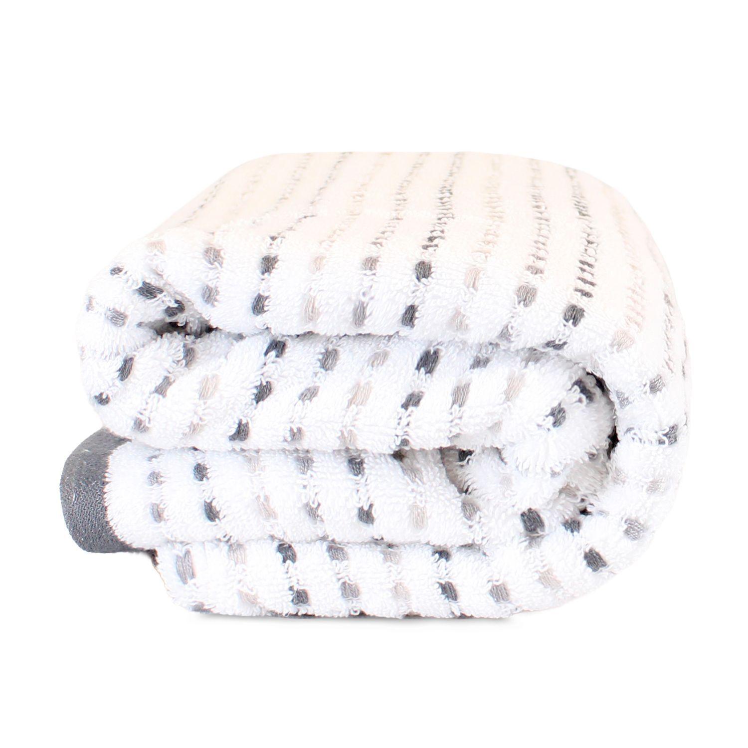 Toalla de Baño Stripe Nautica Home 100% algodón76x137cm white-2