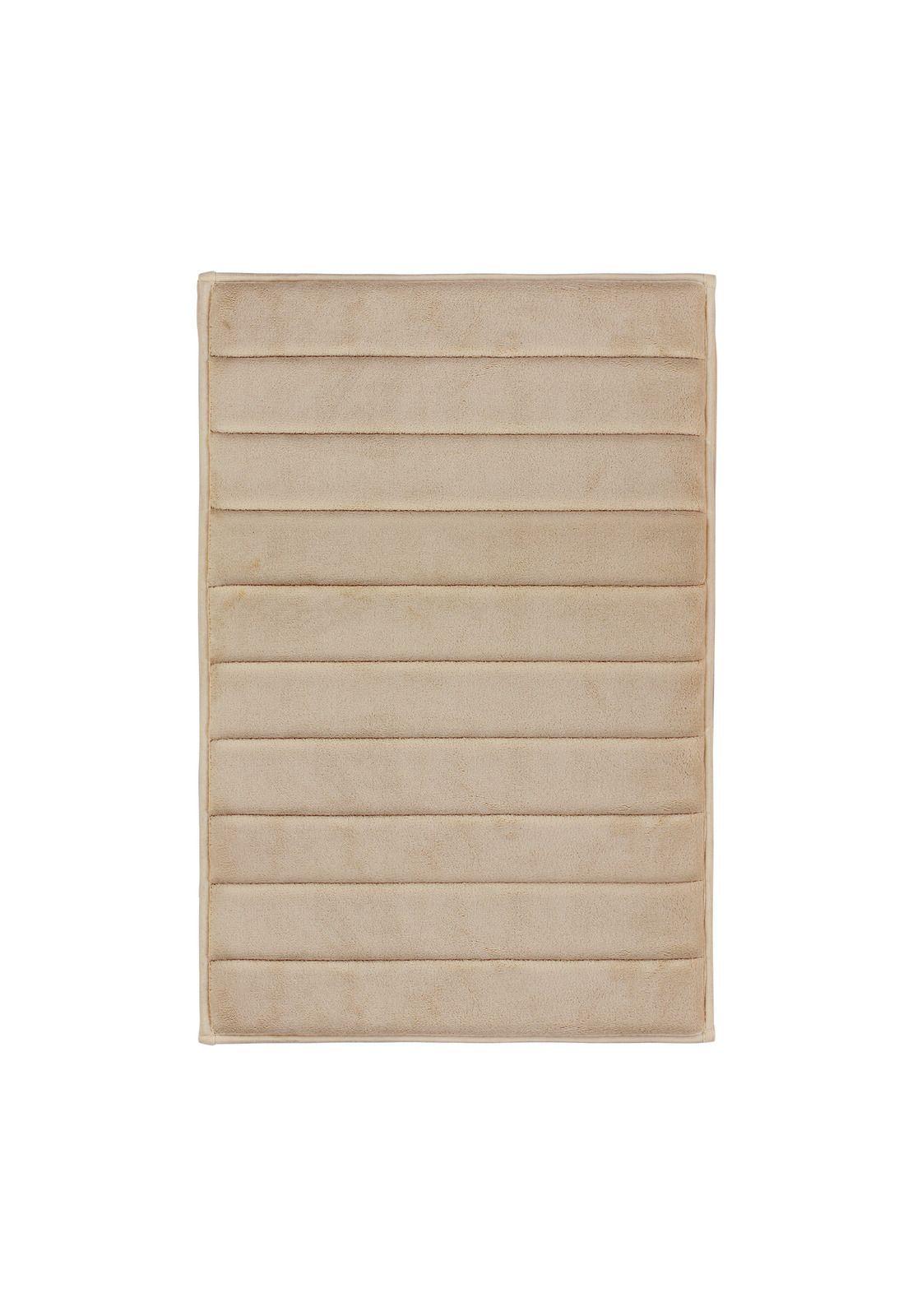 Alfombra de baño Nautica Home 50x80cm coralina ultra suave beige-5