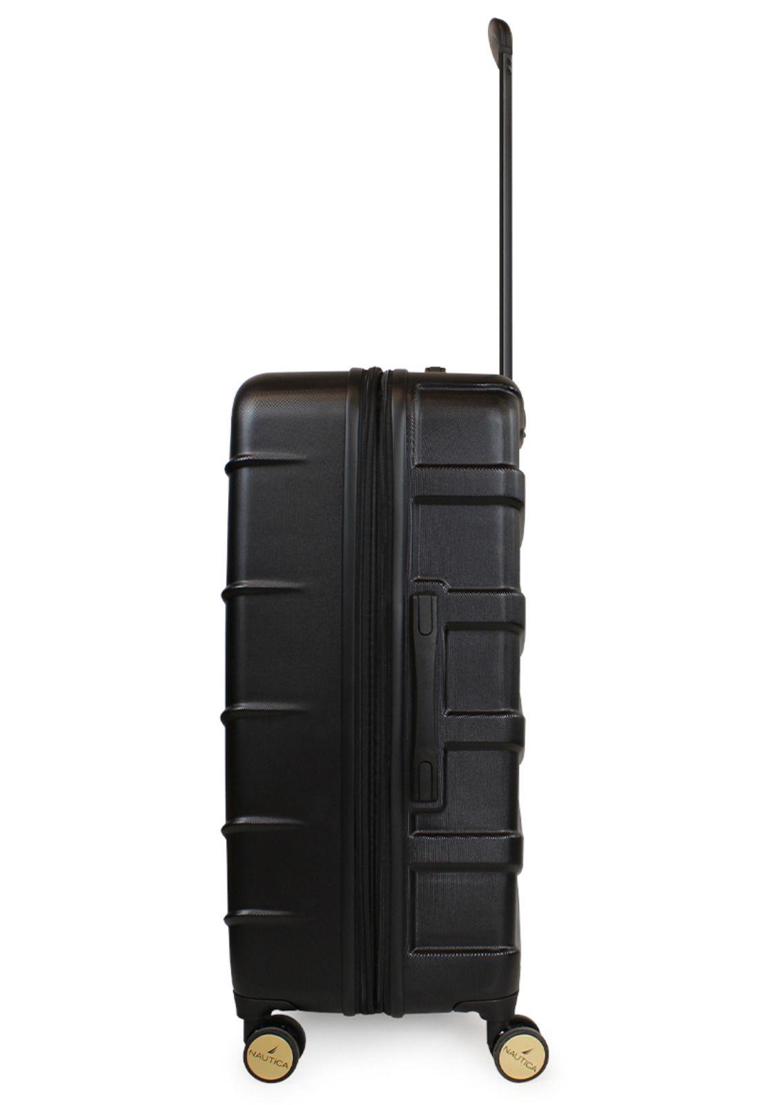 Maleta mediana Mónaco negra M 20kg Nautica-5