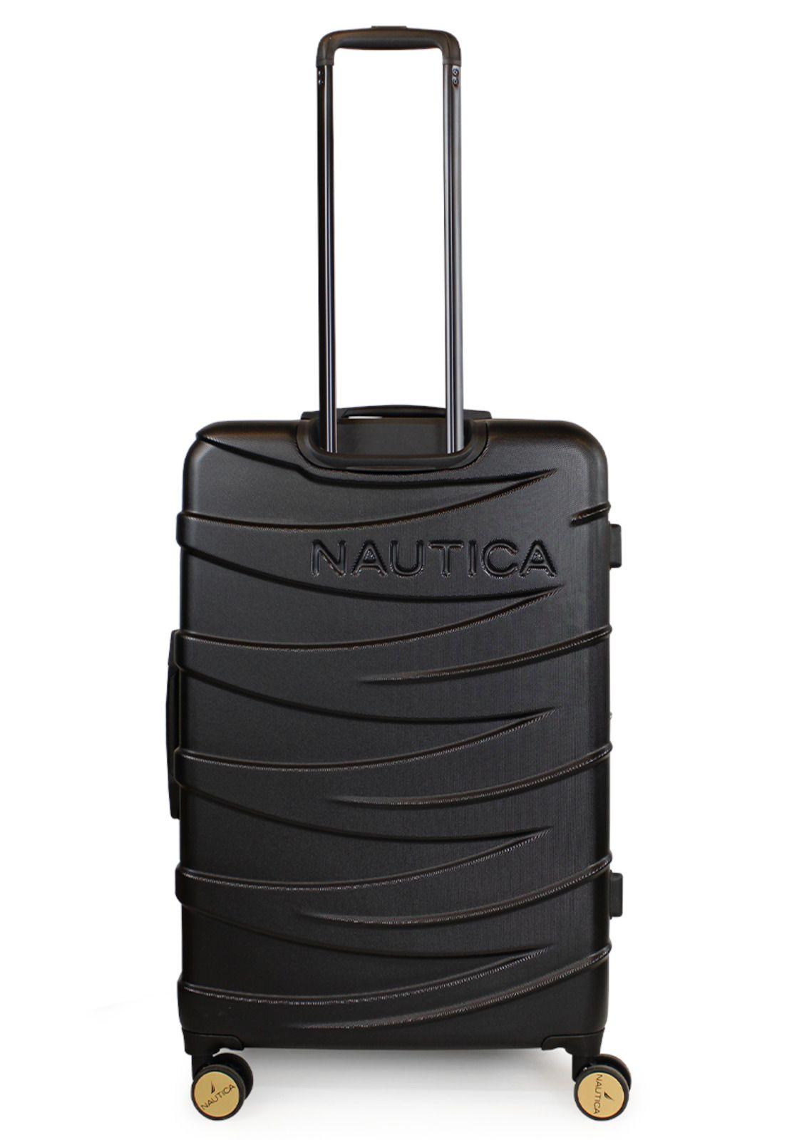 Maleta mediana Mónaco negra M 20kg Nautica-7