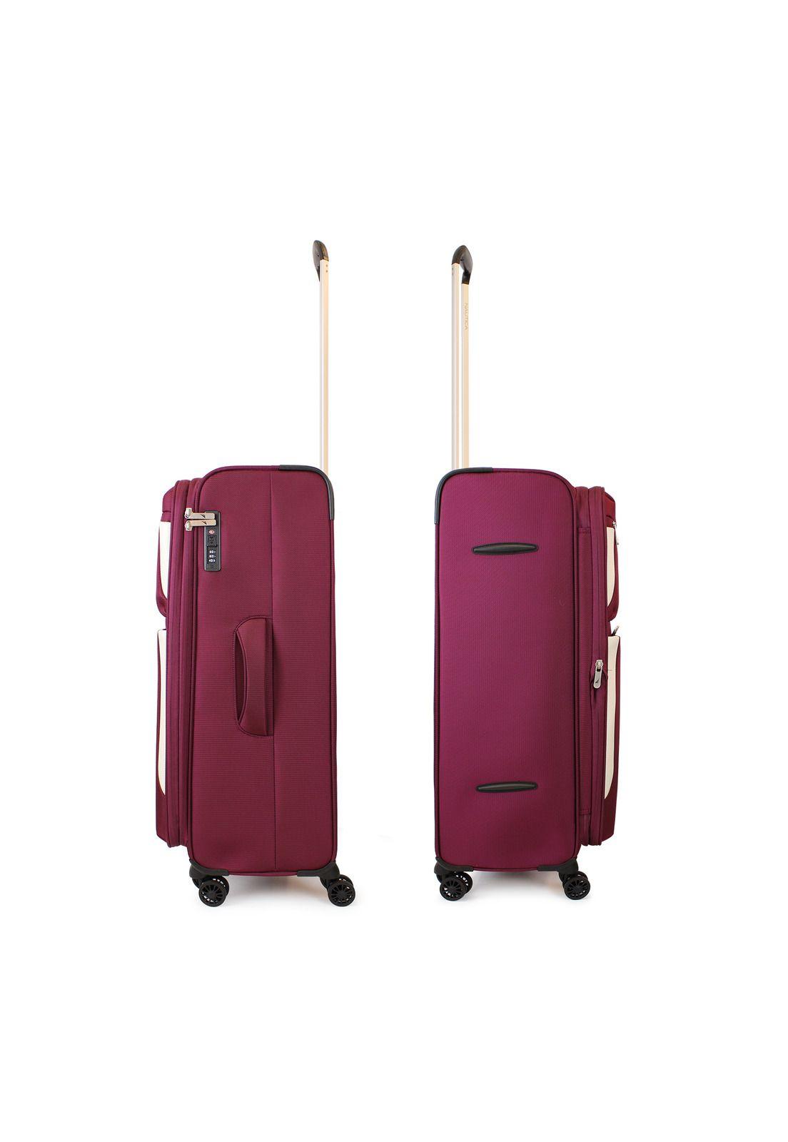 Maleta de tela mediana Nautica Marbella 20kg burdeo-6