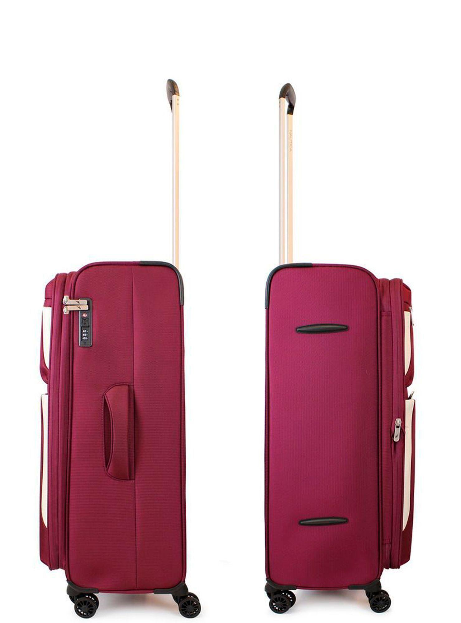 Maleta blanda de tela mediana Nautica Marbella 20kg burdeo-5