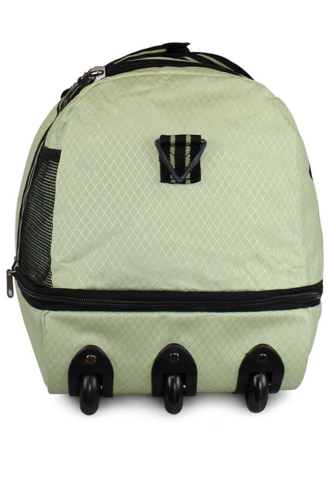 Bolso tipo Mochila con ruedas Challenger verde-7