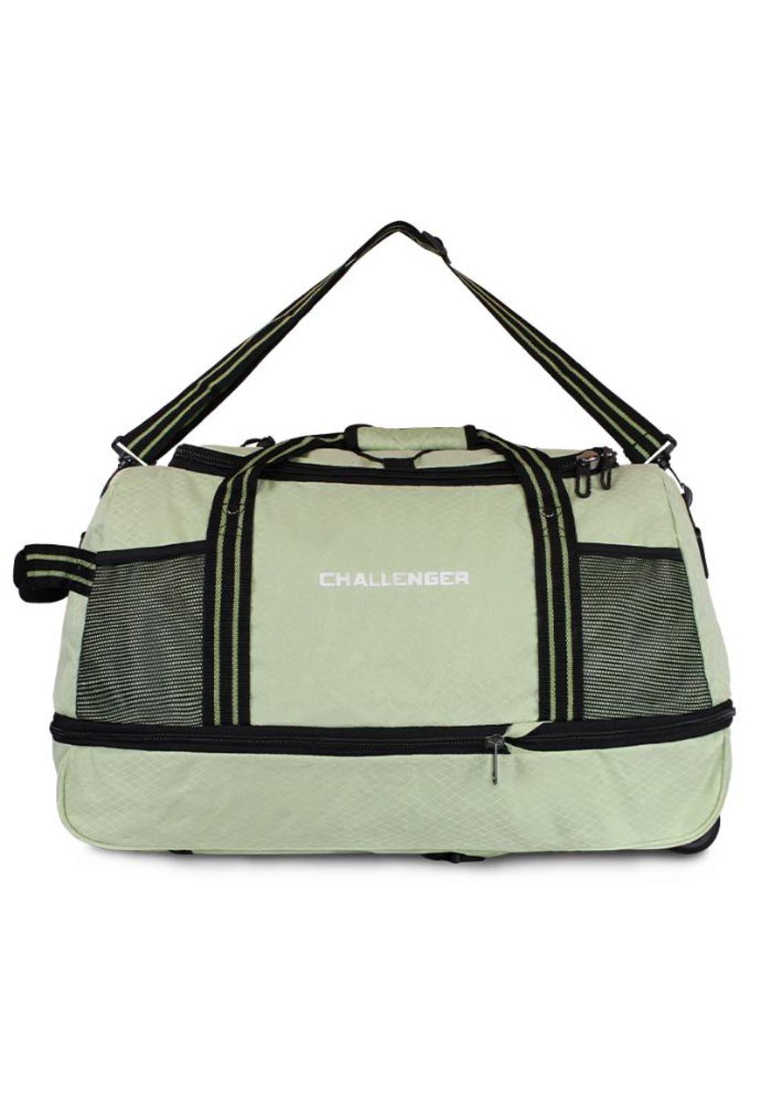 Bolso tipo Mochila con ruedas Challenger verde-9