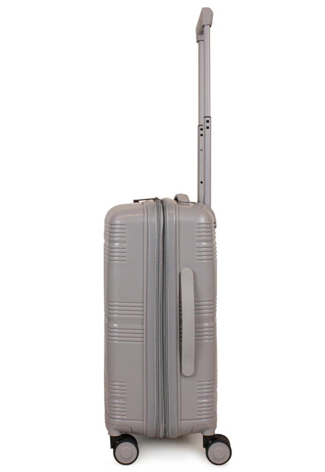 Maleta de cabina con usb CHIC gris F la Maleta de Chile-6