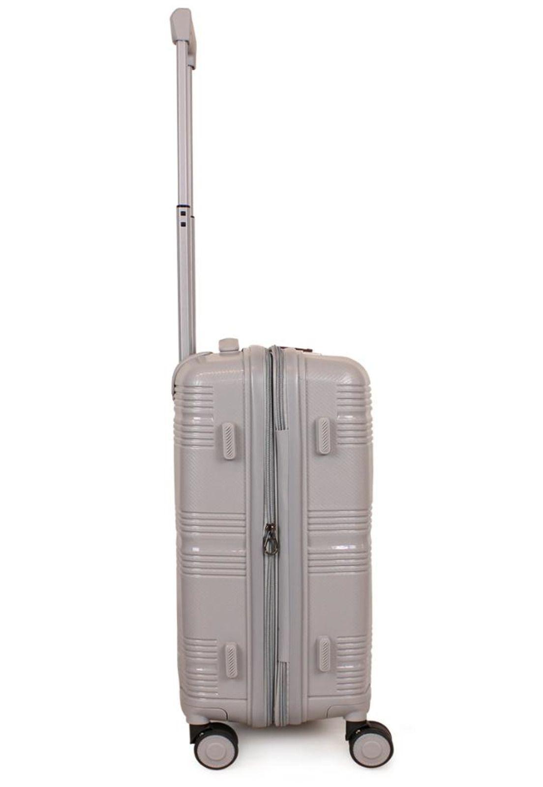 Maleta de cabina con usb CHIC gris F la Maleta de Chile-7