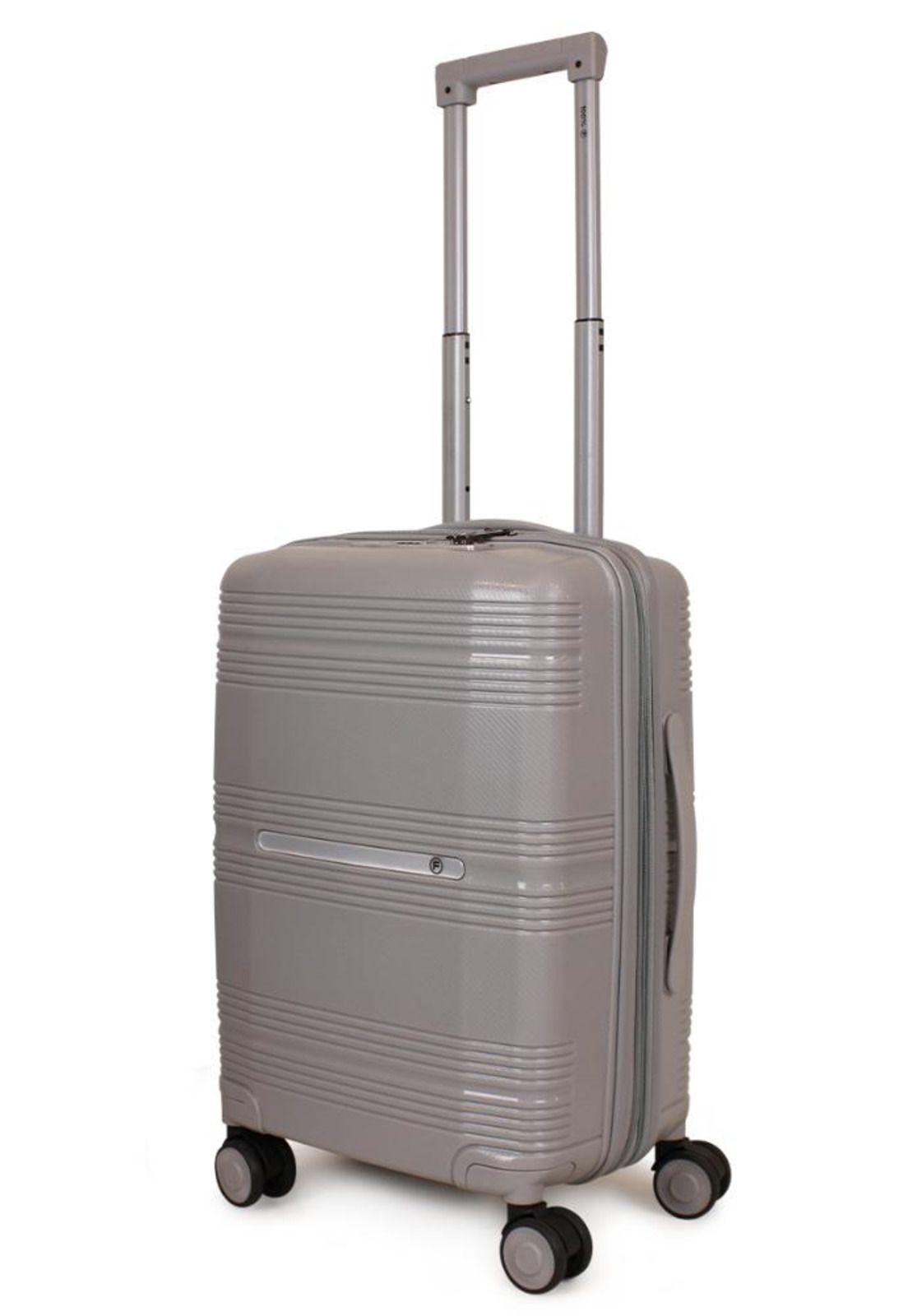 Maleta de cabina con usb CHIC gris F la Maleta de Chile-8