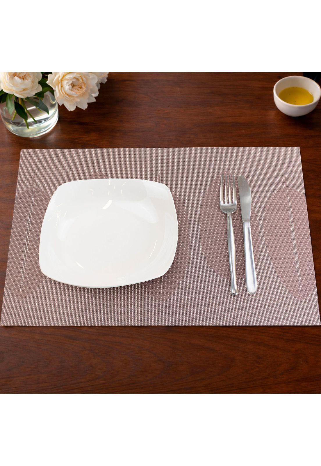 Individual de mesa Nautica Home 45x30cm reversible hojas rosa-0