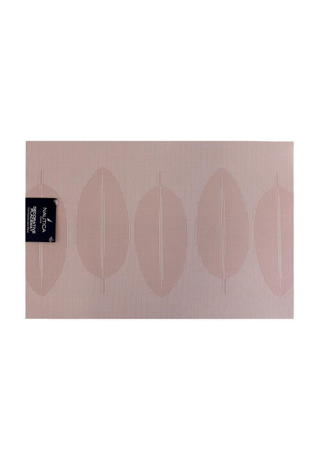 Individual de mesa Nautica Home 45x30cm reversible hojas rosa-1