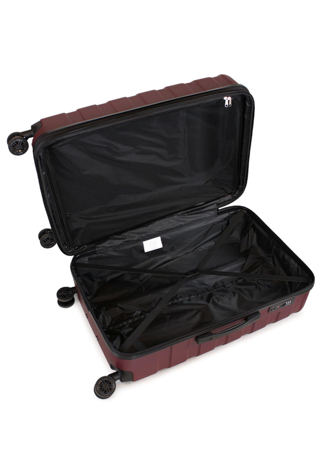 Maleta mediana Soho M 20kg burdeo Nautica-1