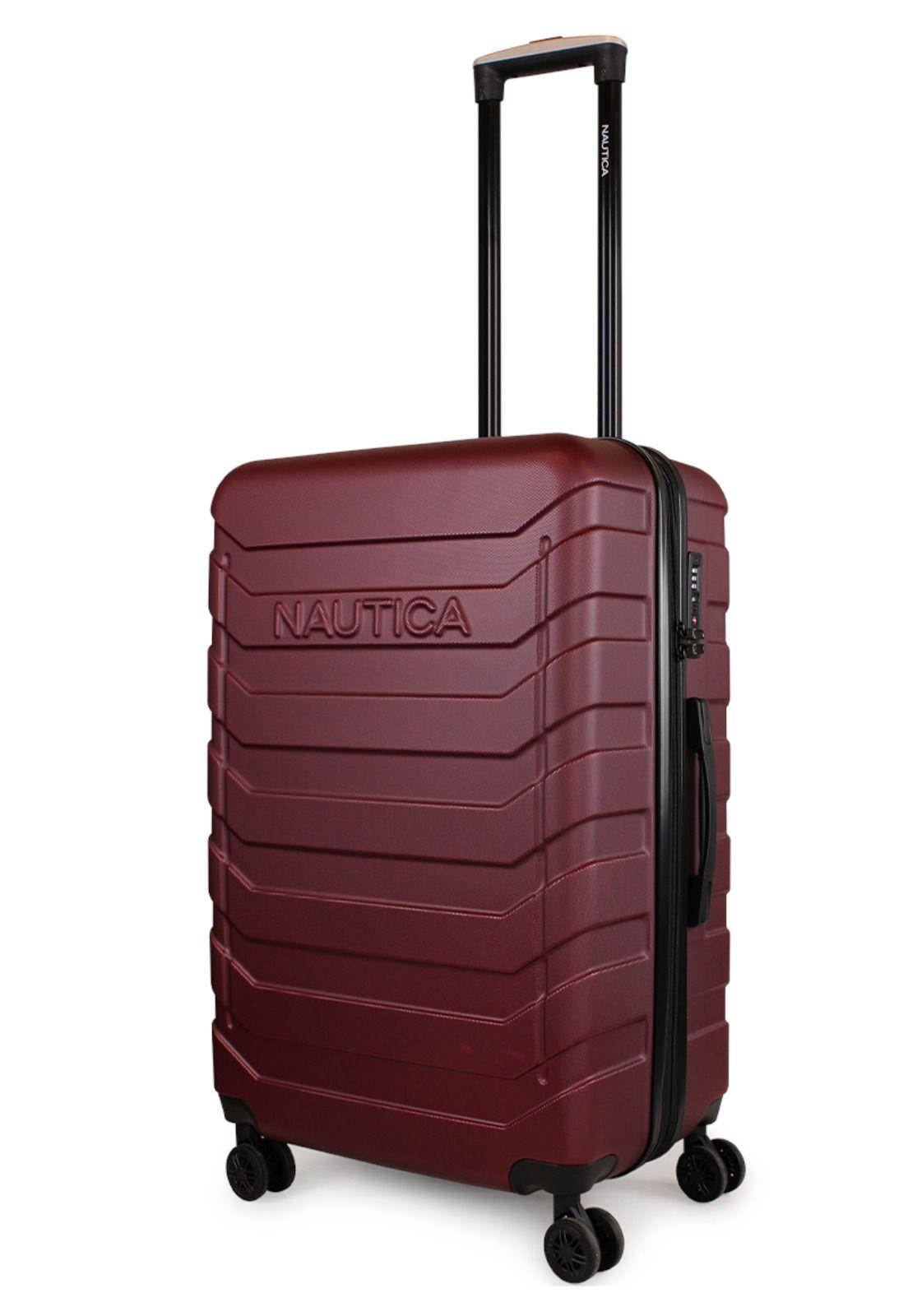 Maleta mediana Soho M 20kg burdeo Nautica-6