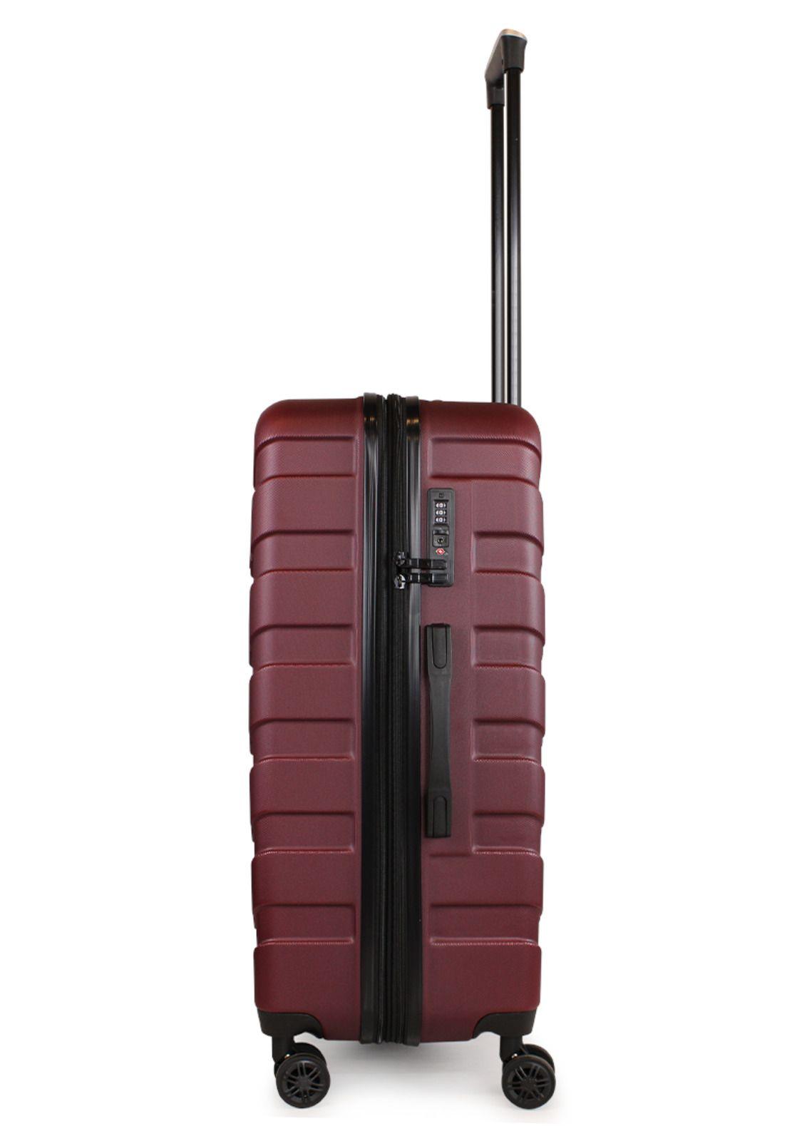 Maleta mediana Soho M 20kg burdeo Nautica-7