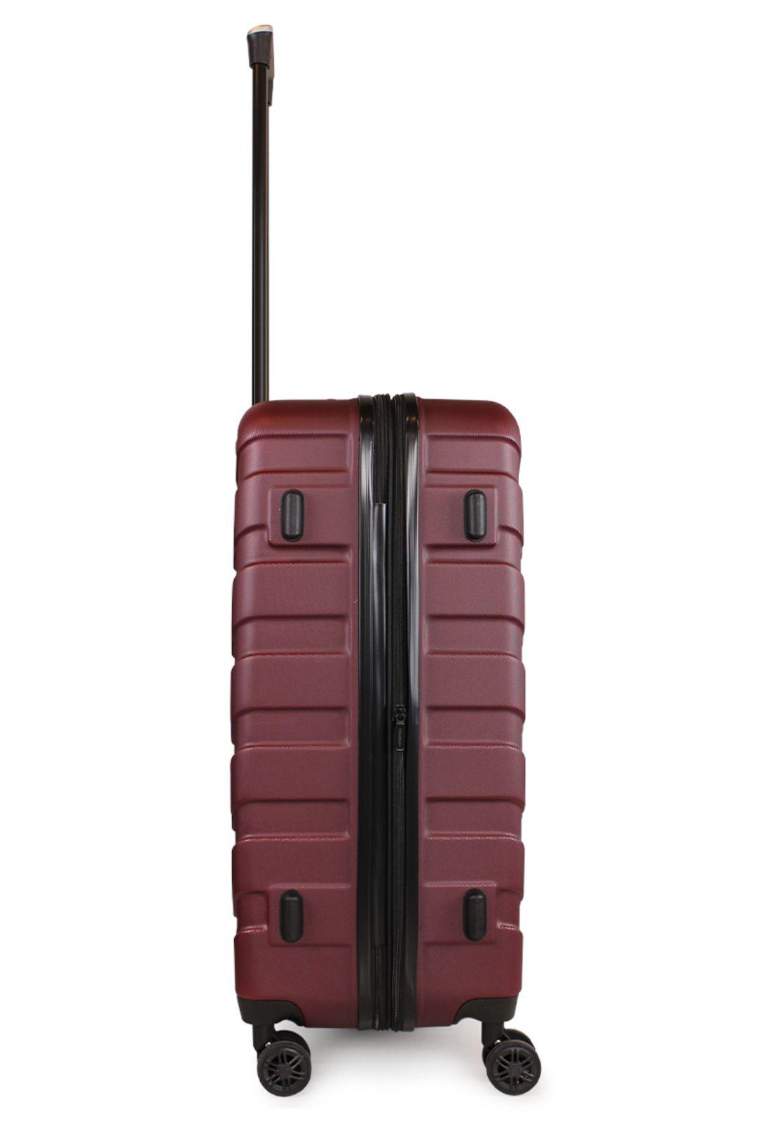 Maleta mediana Soho M 20kg burdeo Nautica-8