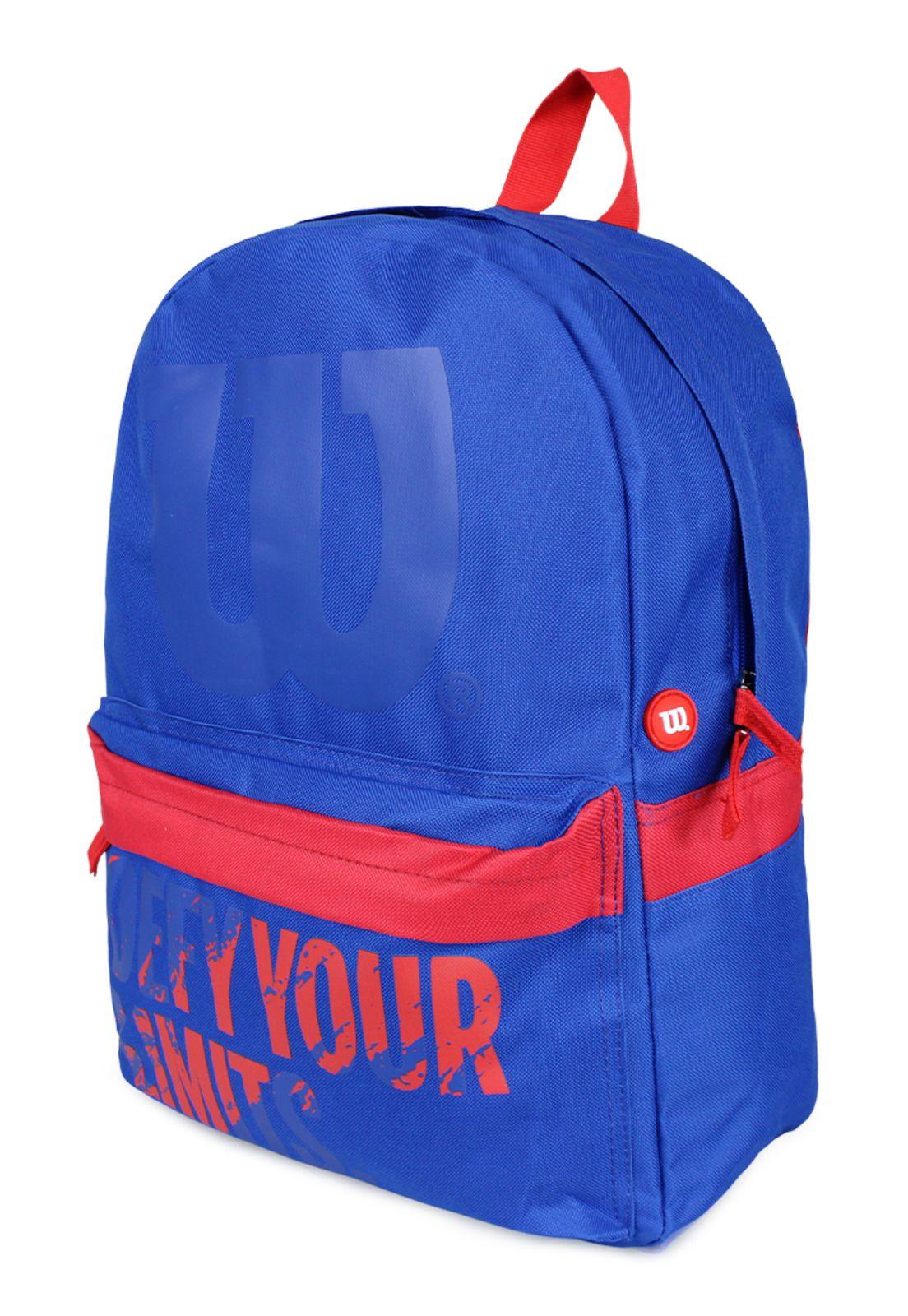 Pack Wilson Mochila Defy + banano Oslo azul-2