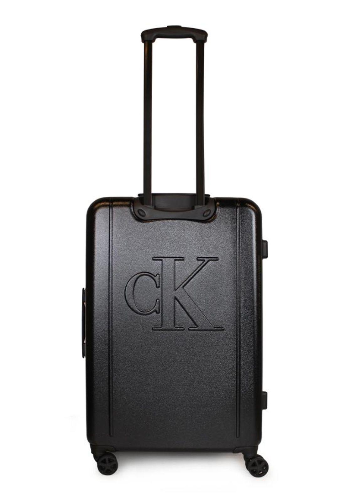 Maleta Mediana Cadillac 20kg negra Calvin Klein-8