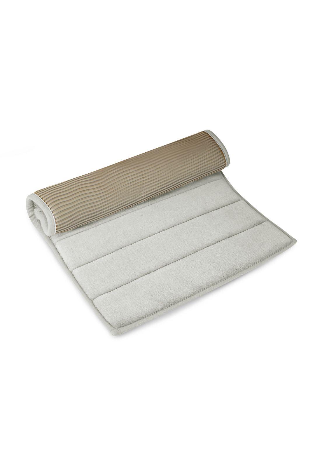 Alfombra de baño Nautica 50x80cm ultra coralina suave gris-2