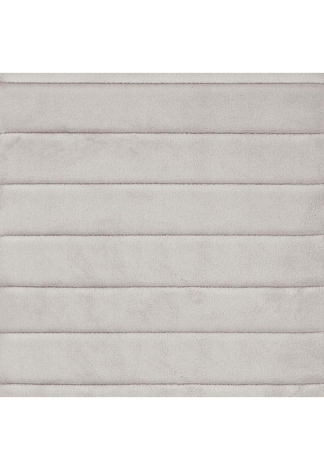 Alfombra de baño Nautica 50x80cm ultra coralina suave gris-3