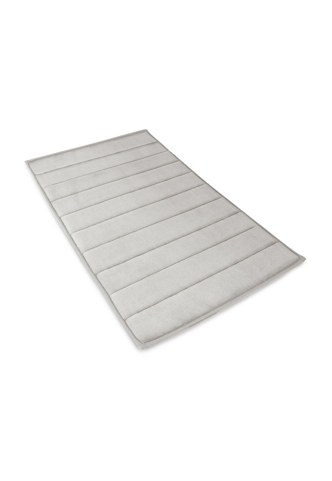 Alfombra de baño Nautica Home 50x80cm ultra coralina suave gris-4