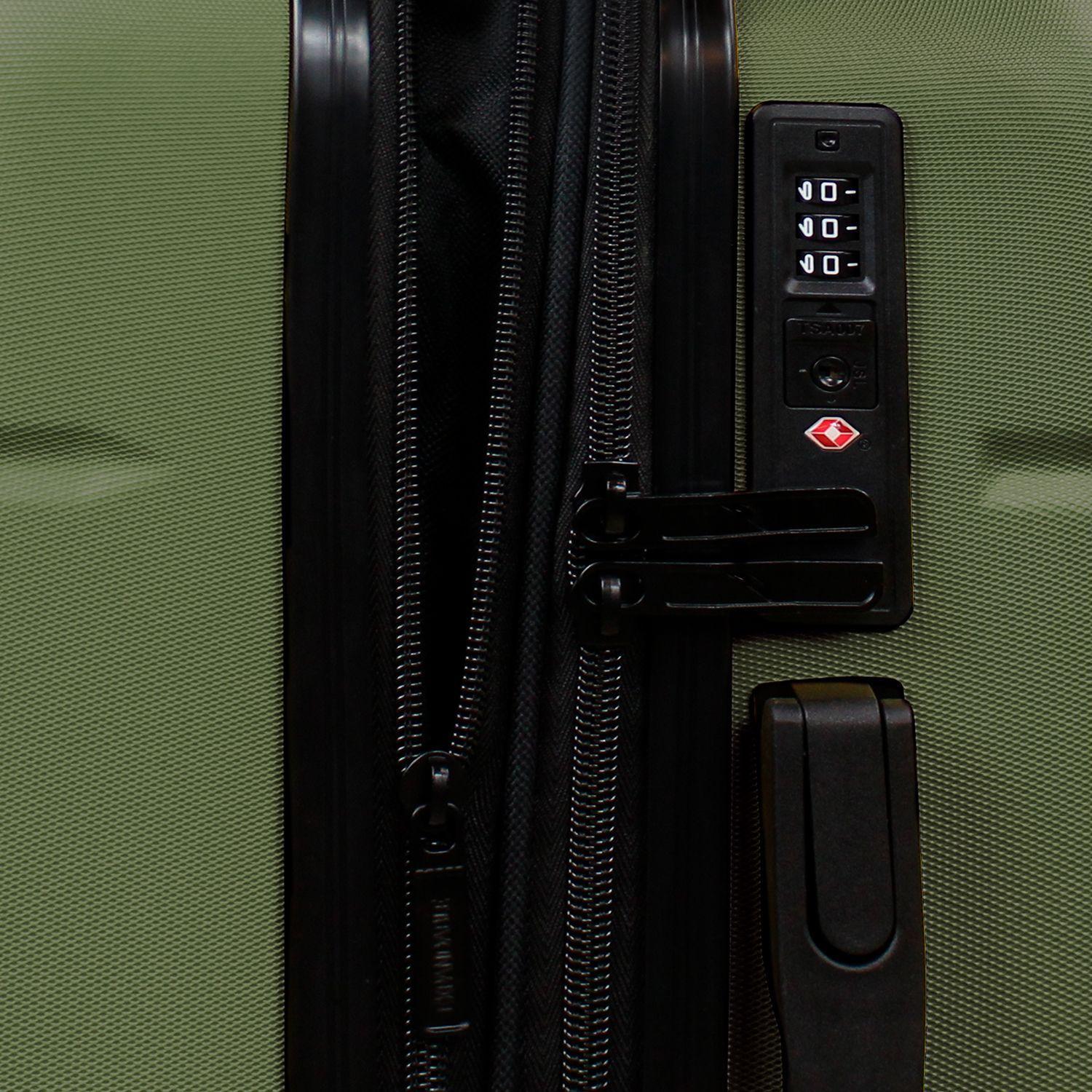 Pack 2 maletas S+L Amsterdam 10kg y 23kg verde Nautica-3