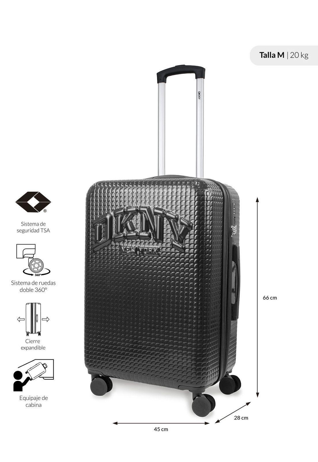 Pack 2 Maletas Donna Karan Hot Town M 20k + L 23k negra DKNY-1