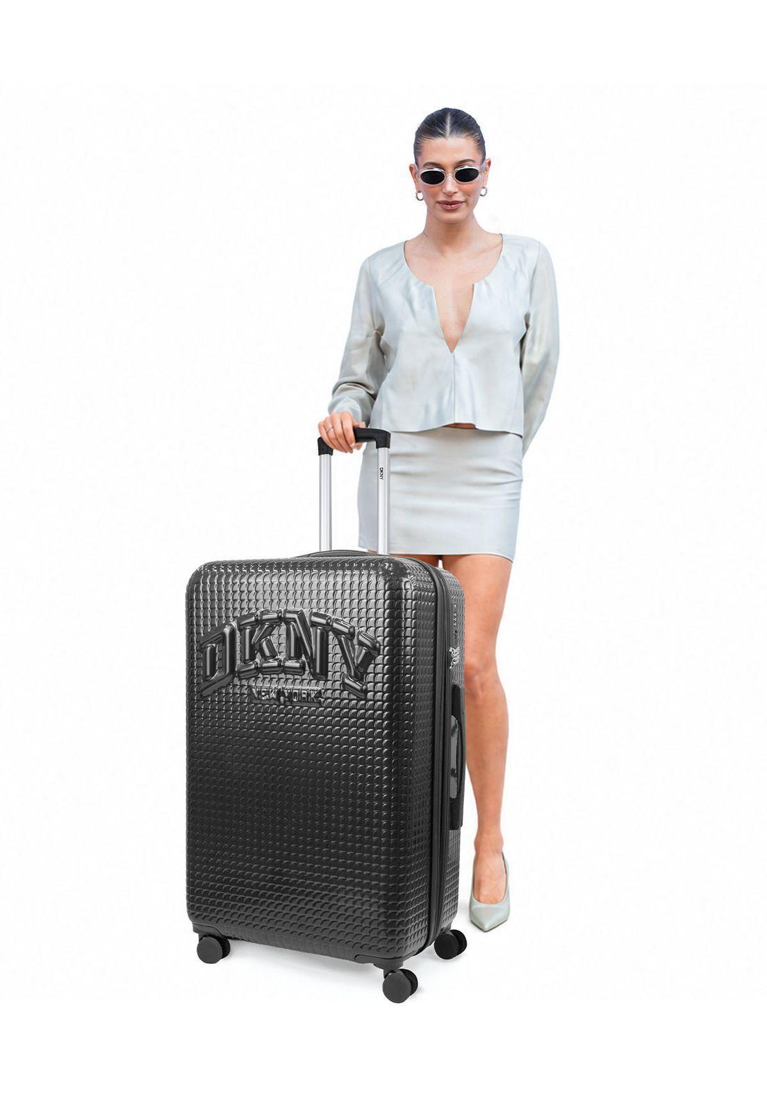 Pack 2 Maletas Donna Karan Hot Town M 20k + L 23k negra DKNY-7