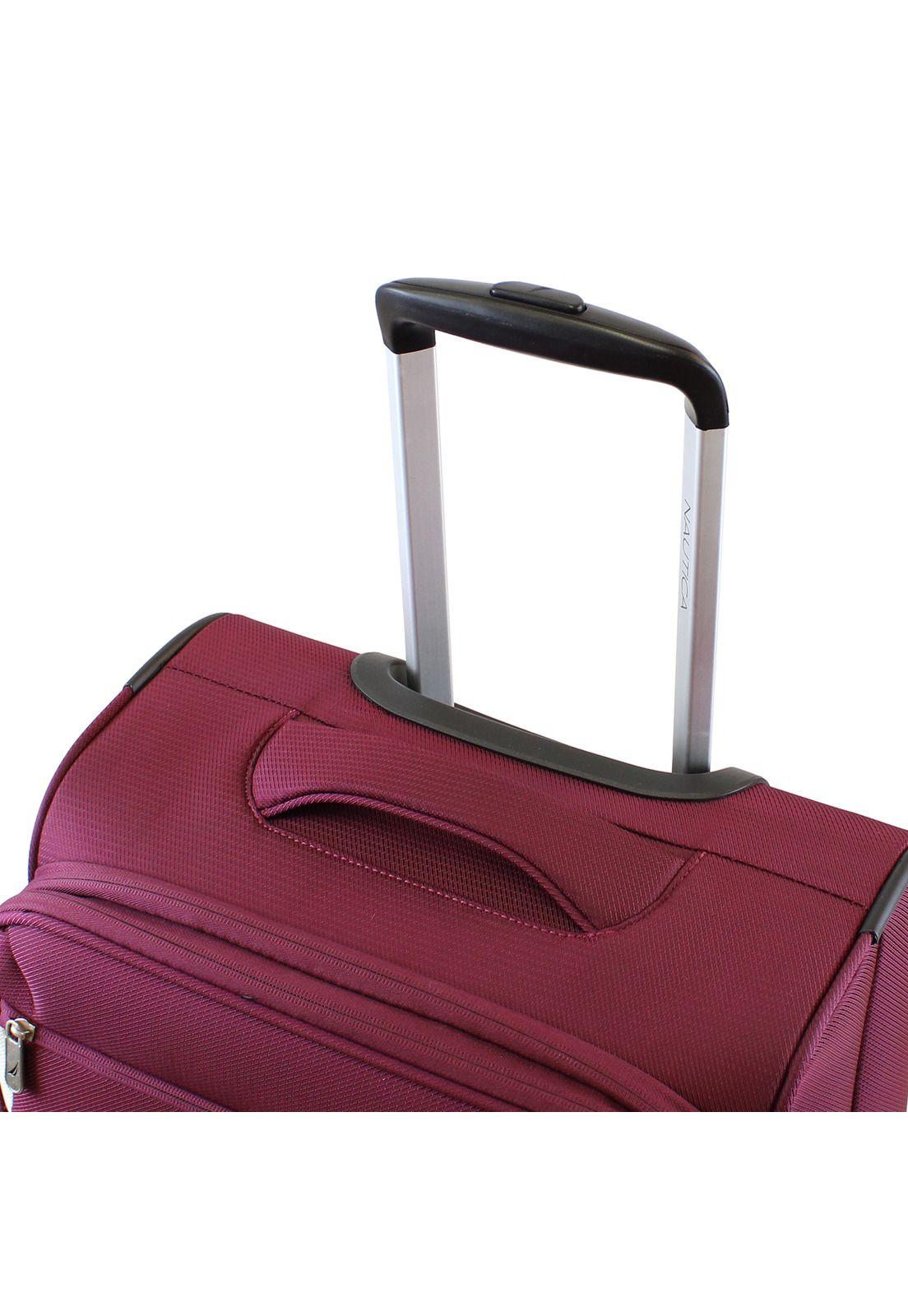 Maleta de tela grande Nautica Marbella L 23kg burdeo-3