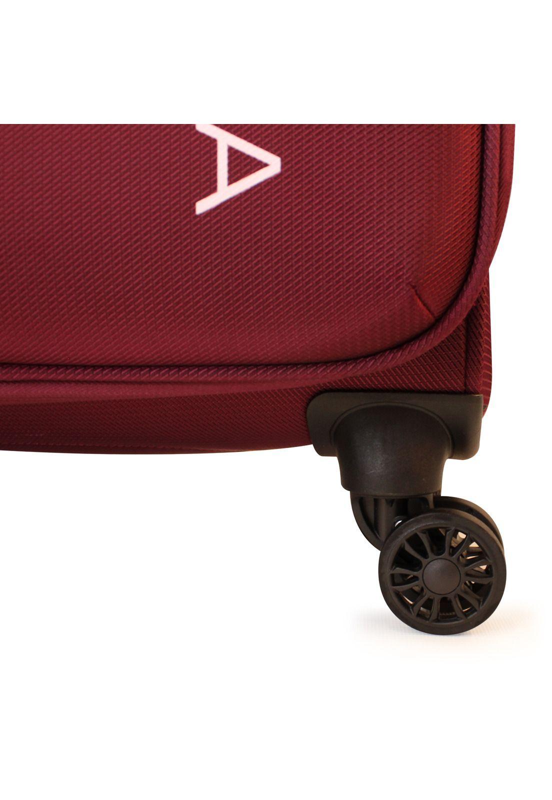 Maleta blanda de tela grande Nautica Marbella L 23kg burdeo-4