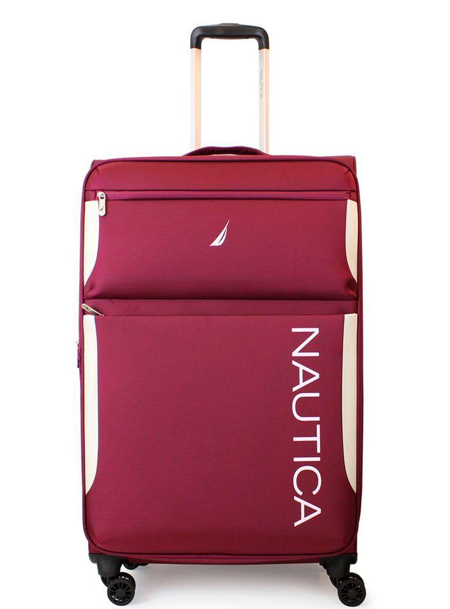 Maleta blanda de tela grande Nautica Marbella L 23kg burdeo-0