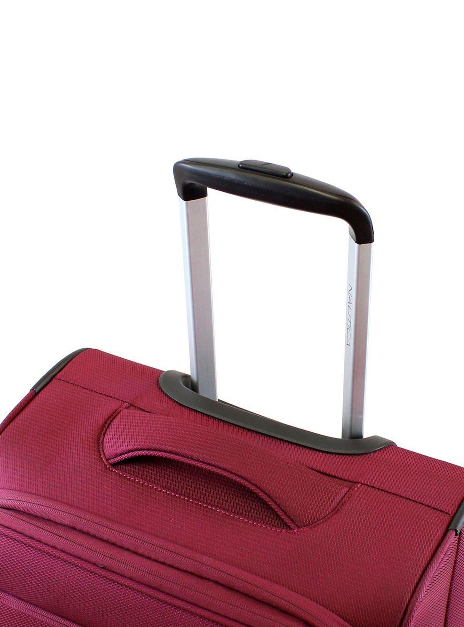Maleta blanda de tela grande Nautica Marbella L 23kg burdeo-3