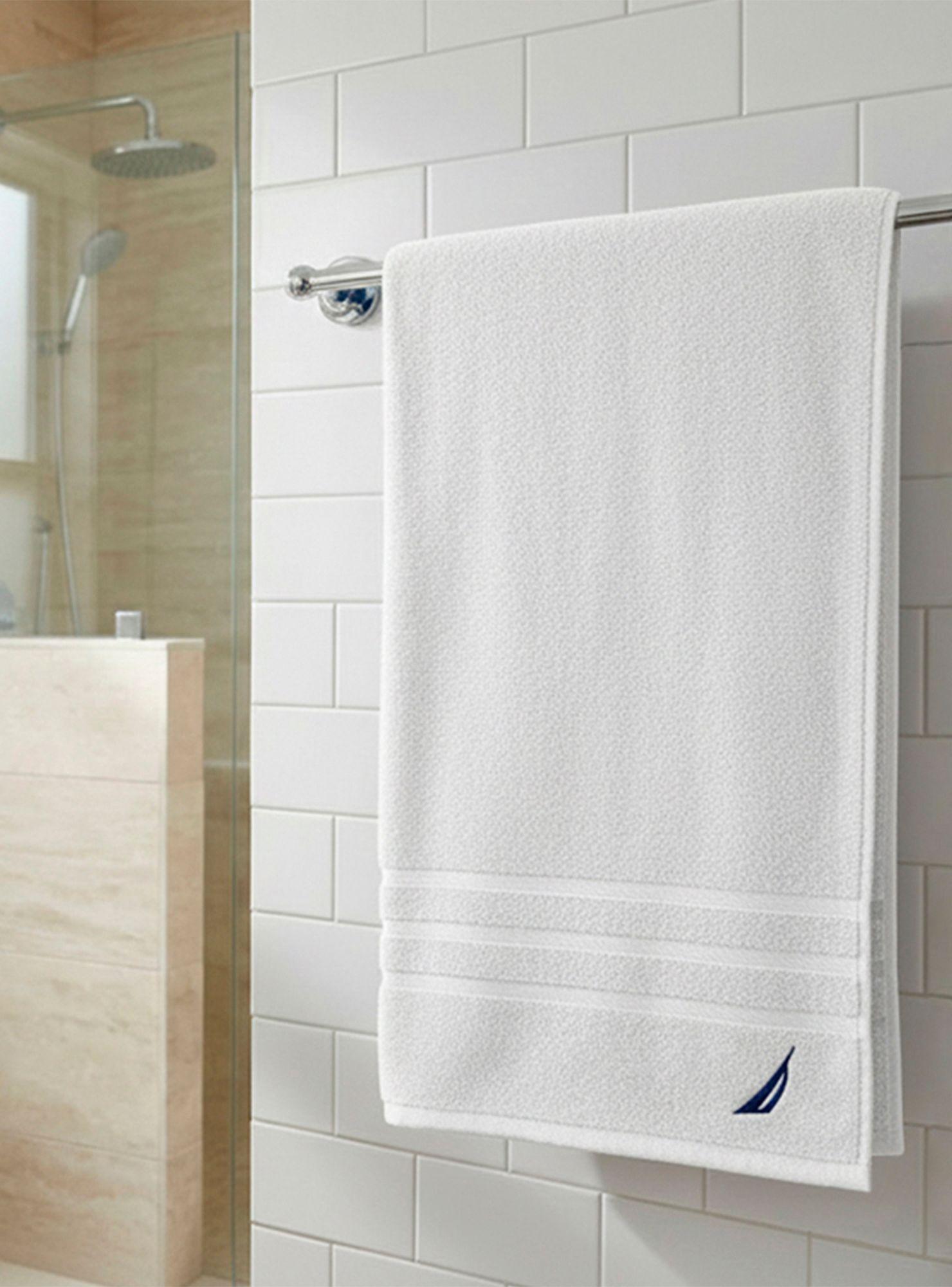 Toalla de Baño Cuerpo Nautica Home 100% algodón 76x137cm blanca-0