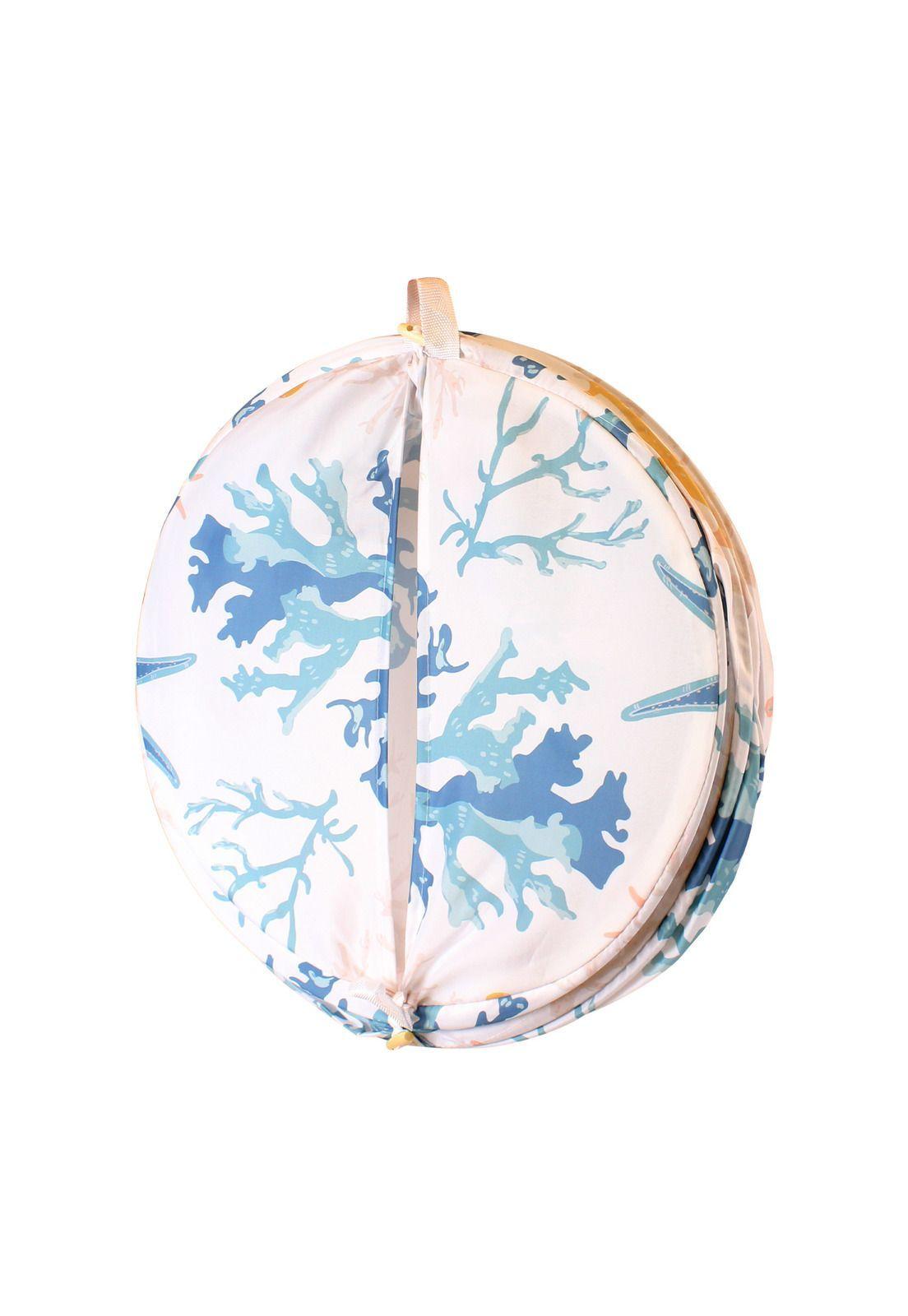 Cesto para ropa plegable Nautica Home 42x55cm corales de mar-4