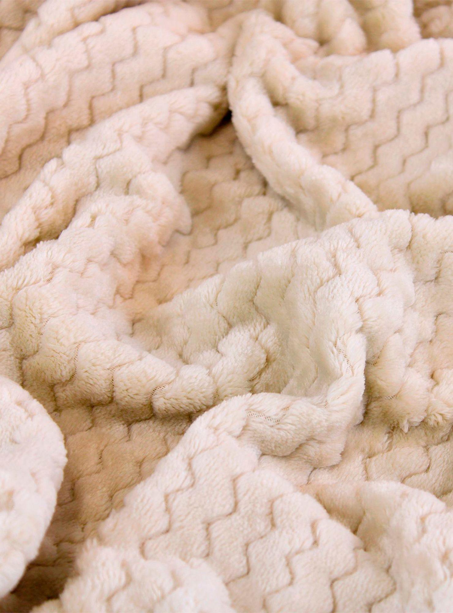 Pack 2 Mantas de Cama Nautica Home Jacquard Franela suave 127x178cm-2