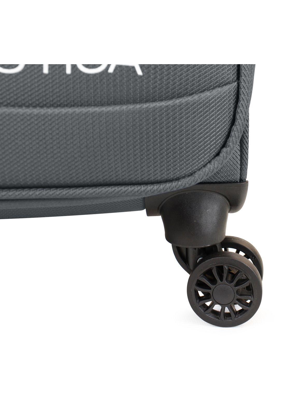 Maleta de tela S de cabina Nautica Lisboa 10kg gris-4