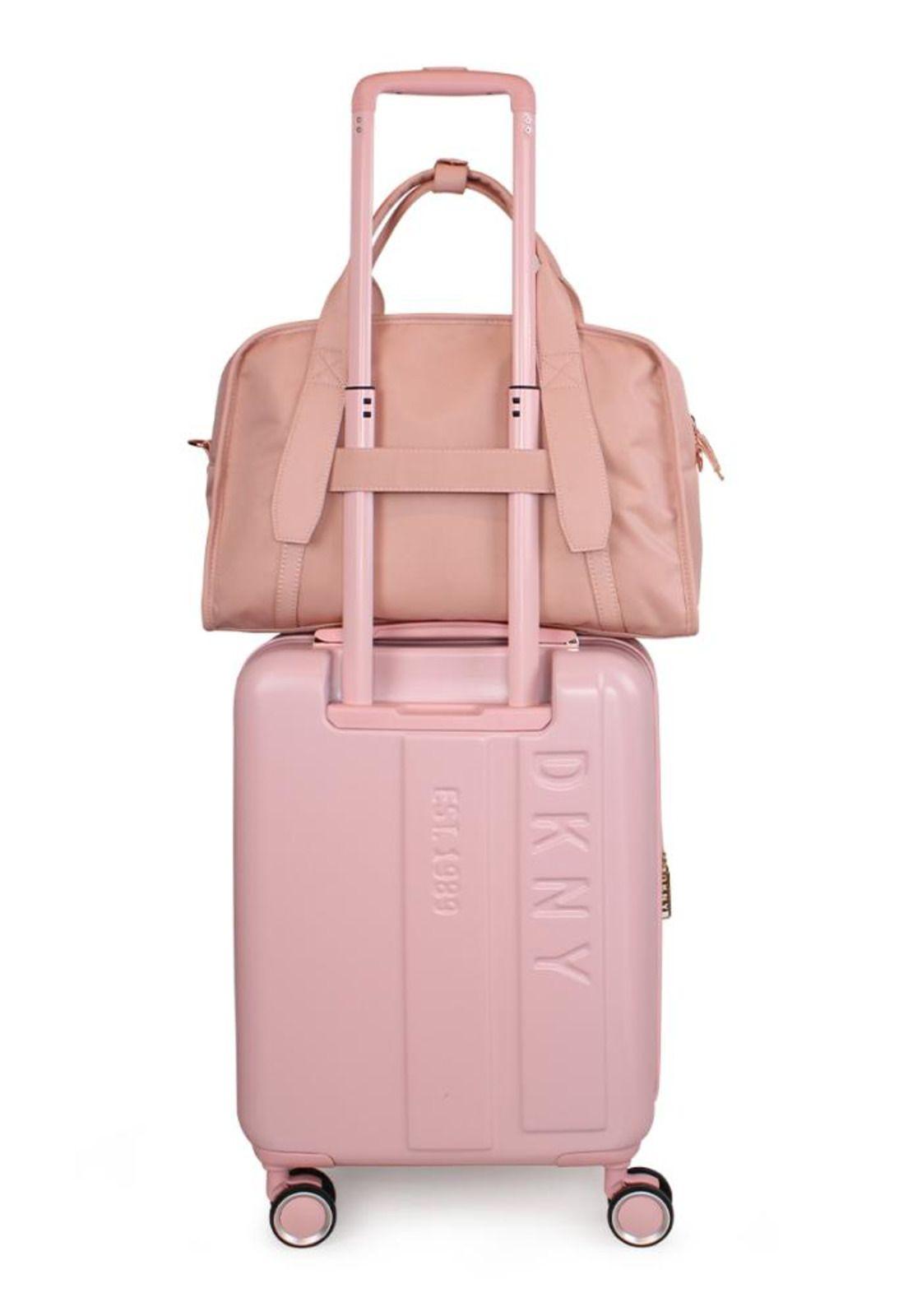Set 3 maletas + 2 bolsos City Block S+M+L rosa DKNY-7