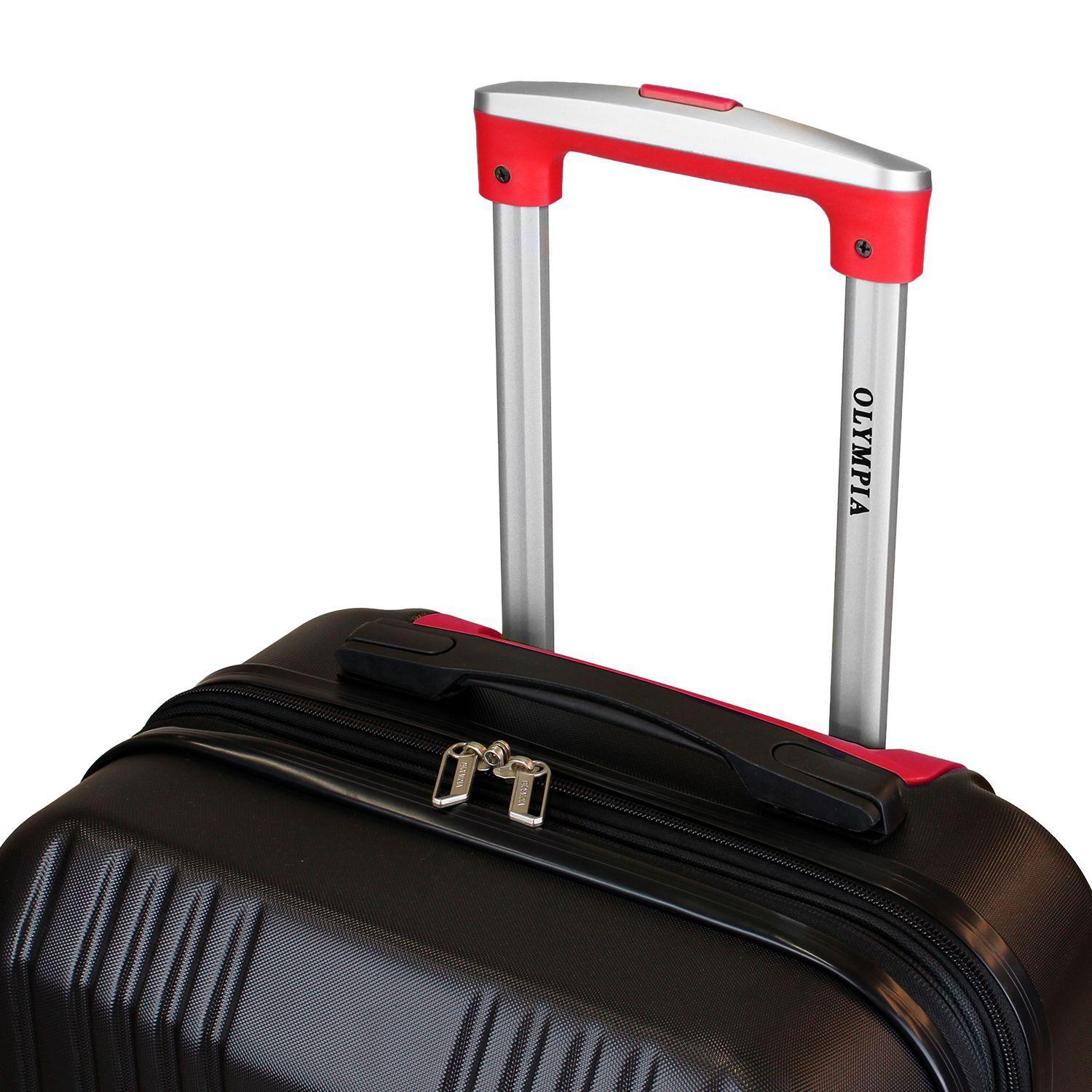 Maleta mediana Olympia 20kg negra-roja-2