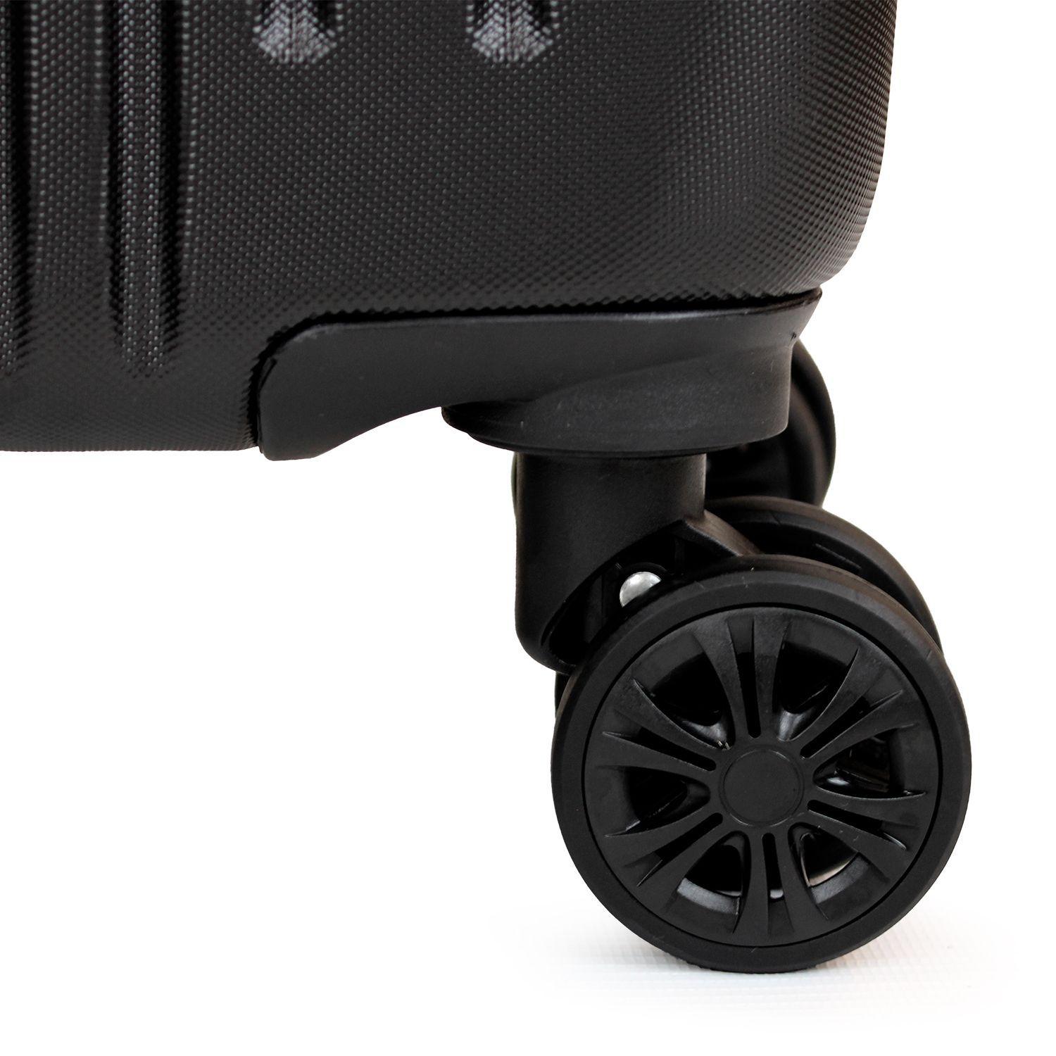 Maleta mediana Olympia 20kg negra-roja-4