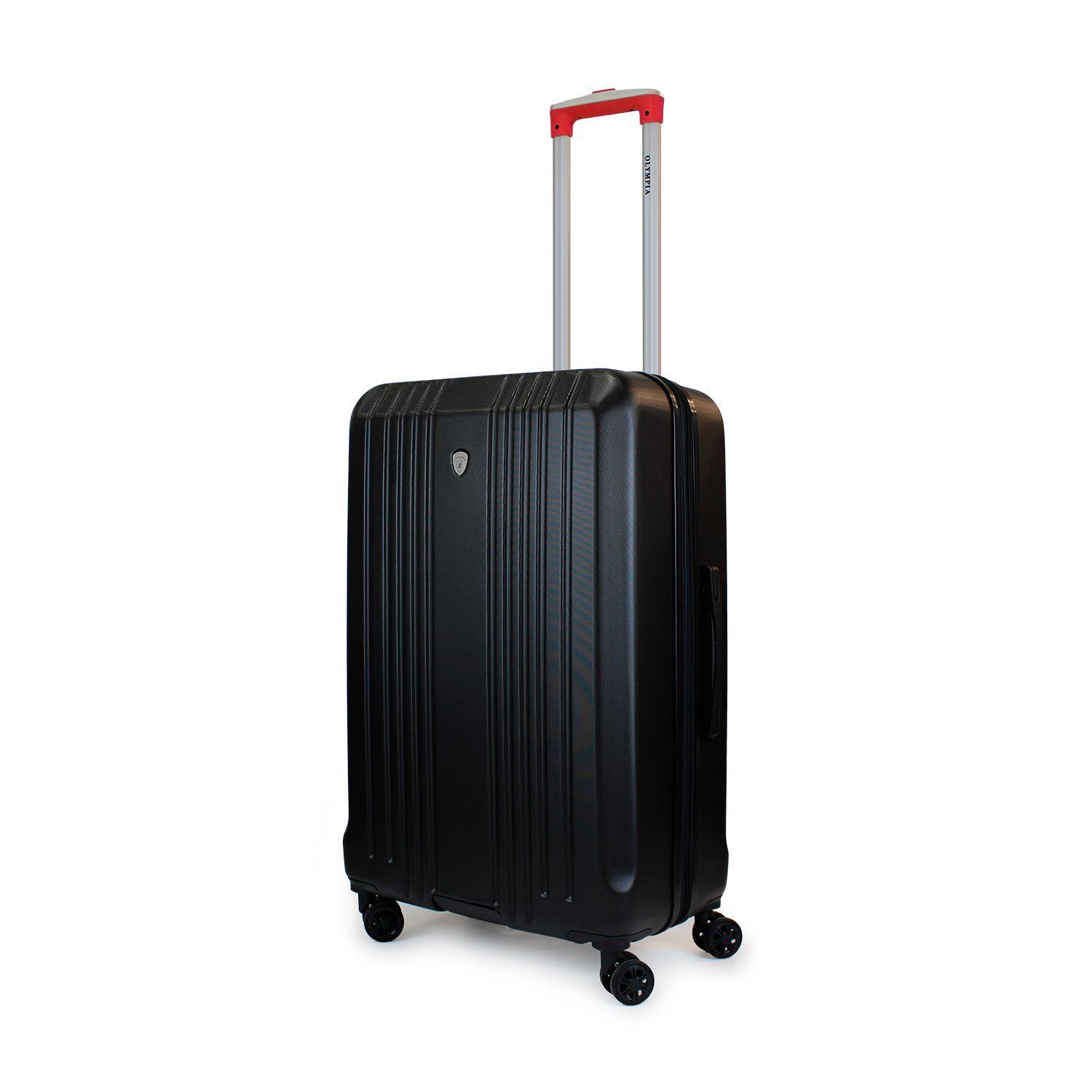 Maleta mediana Olympia 20kg negra-roja-6