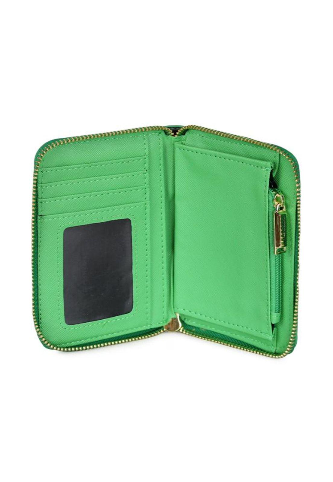 Billetera mujer Trifold verde Kenneth Cole-3