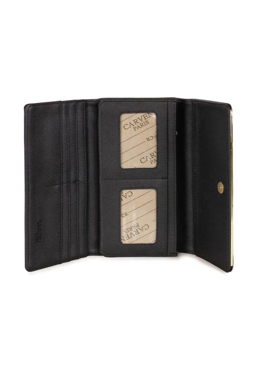 Billetera de mujer Gala negra Carven-2