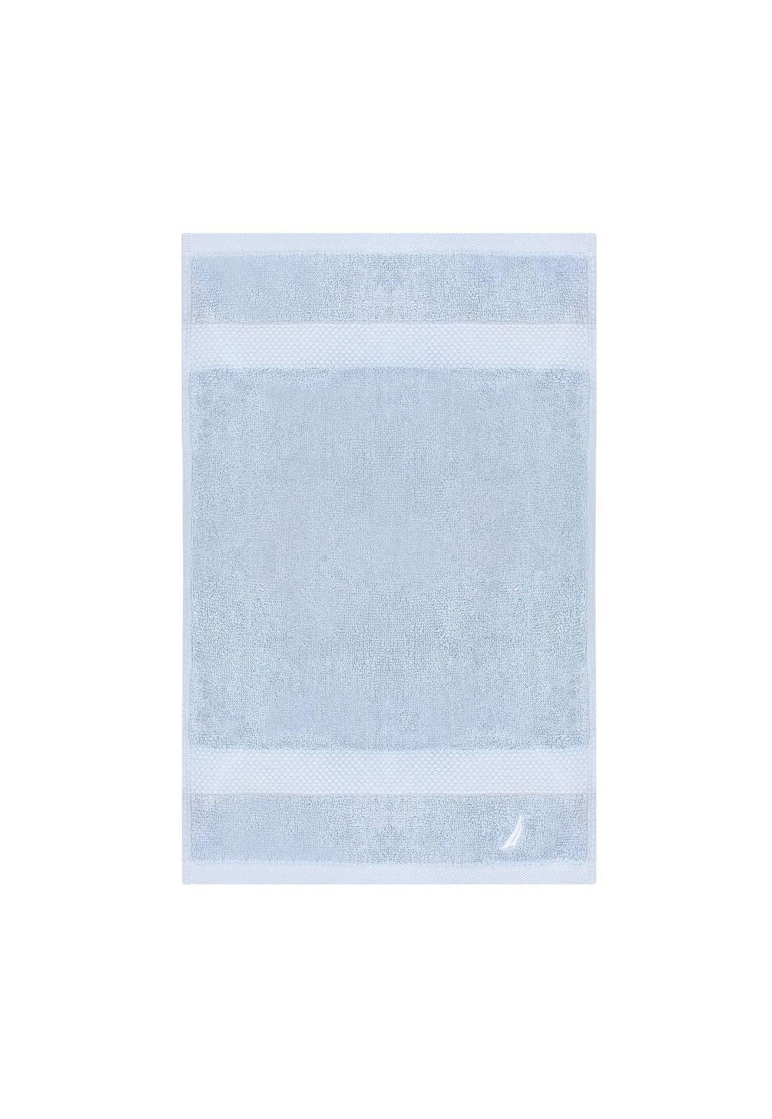 Set 2 Toallas Nautica HEAVEN Cara+mano 100% algodón alta calidad azul celeste-3