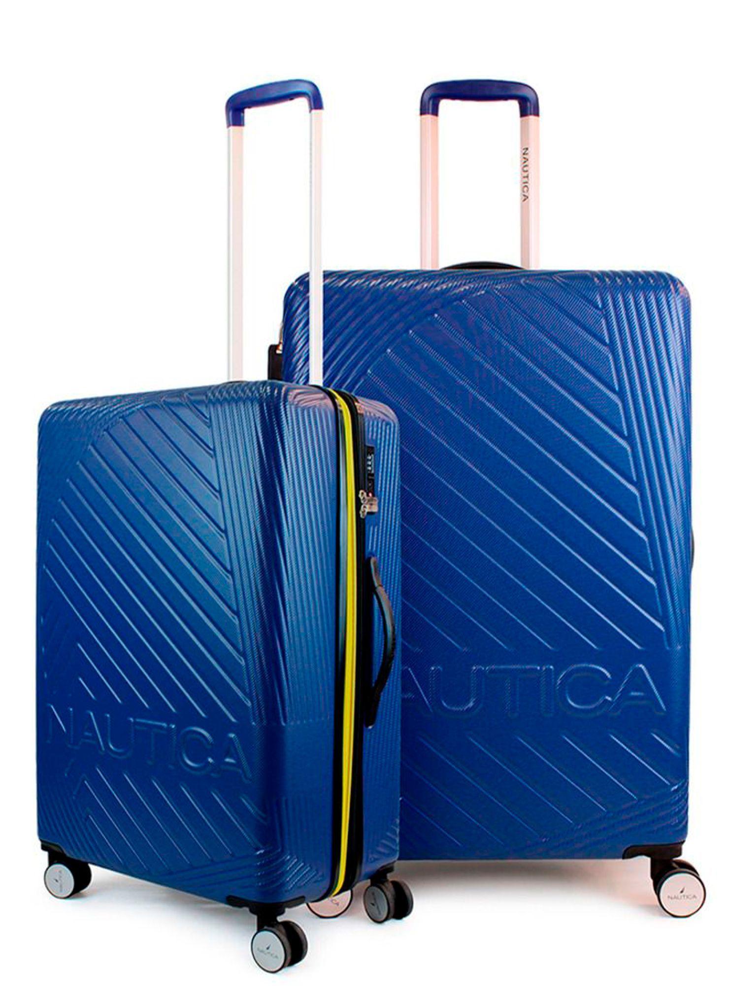 Pack 2 maletas Nautica M+L Bahamas 20kg y 23kg azul-0