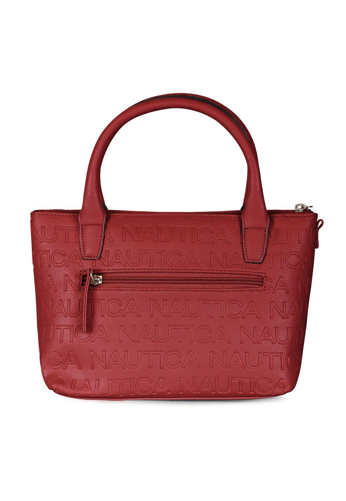 Pack Nautica Mochila Queen + Bolso tipo cartera Delray rojo-3