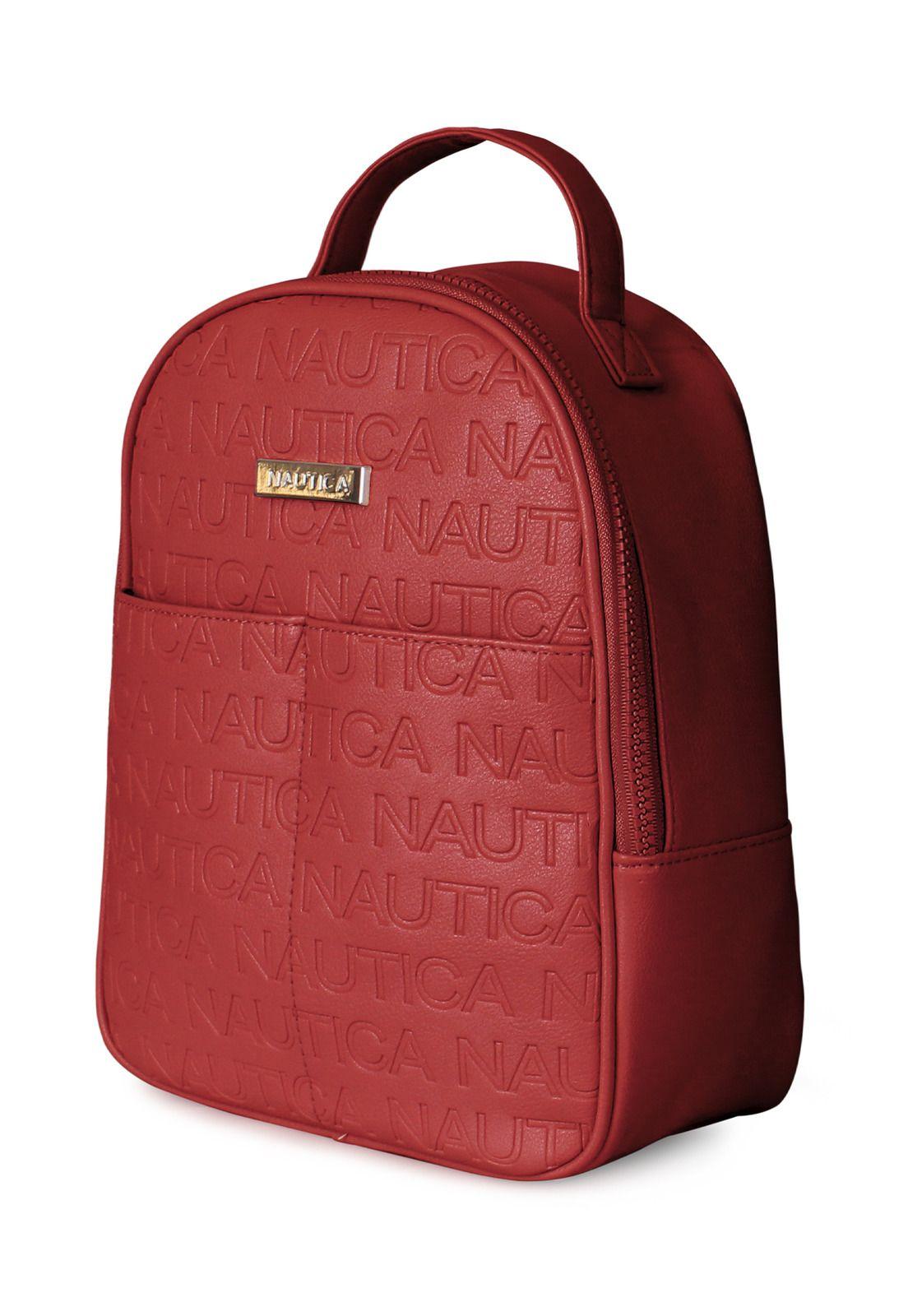 Pack Nautica Mochila Queen + Bolso tipo cartera Delray rojo-6