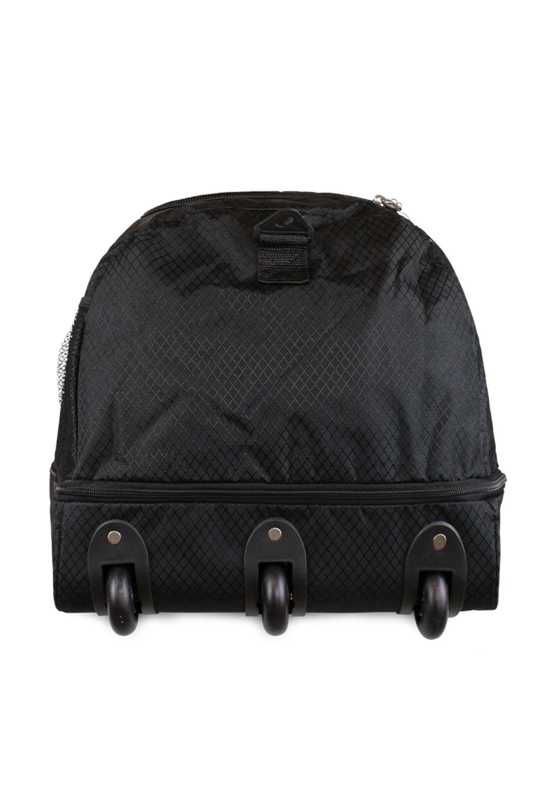 Bolso XL Kong negro enrollable con ruedas 130 ltrs + Candado F la Maleta de Chile-9