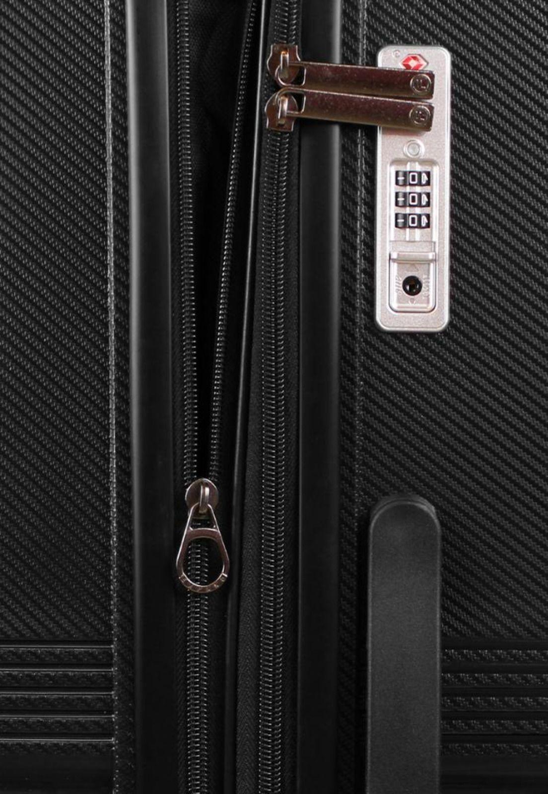 Maleta de cabina con usb CHIC negra F la Maleta de Chile-3