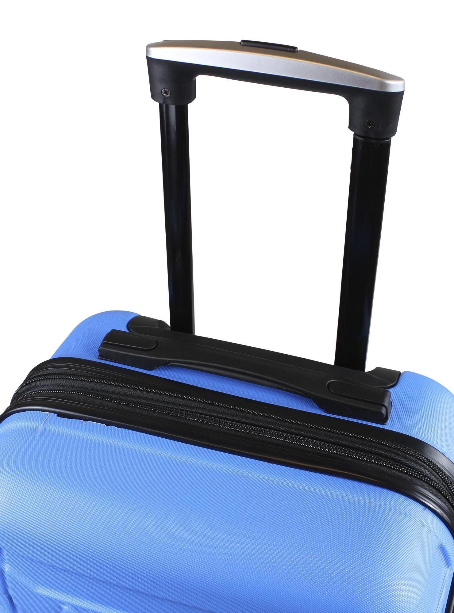 Set maletas Soho Celeste S+M+L + Cojín Cervical Negro-Azul-2